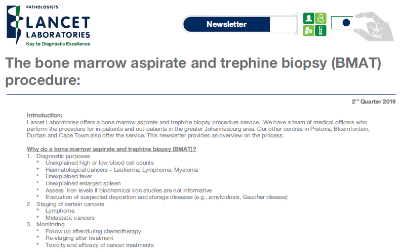 The Bone Marrow Aspirate And Trephine Biopsy BMAT Procedure Lancet the-bone-marrow-aspirate-and-trephine-biopsy-bmat-procedure-lancet