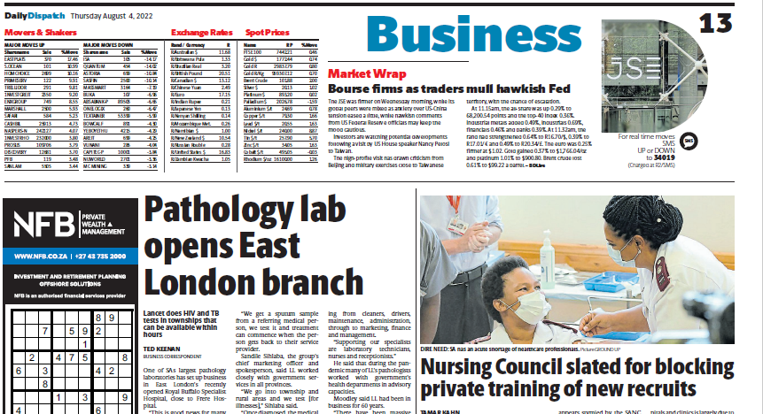 Daily Dispatch - Lancet Laboratories